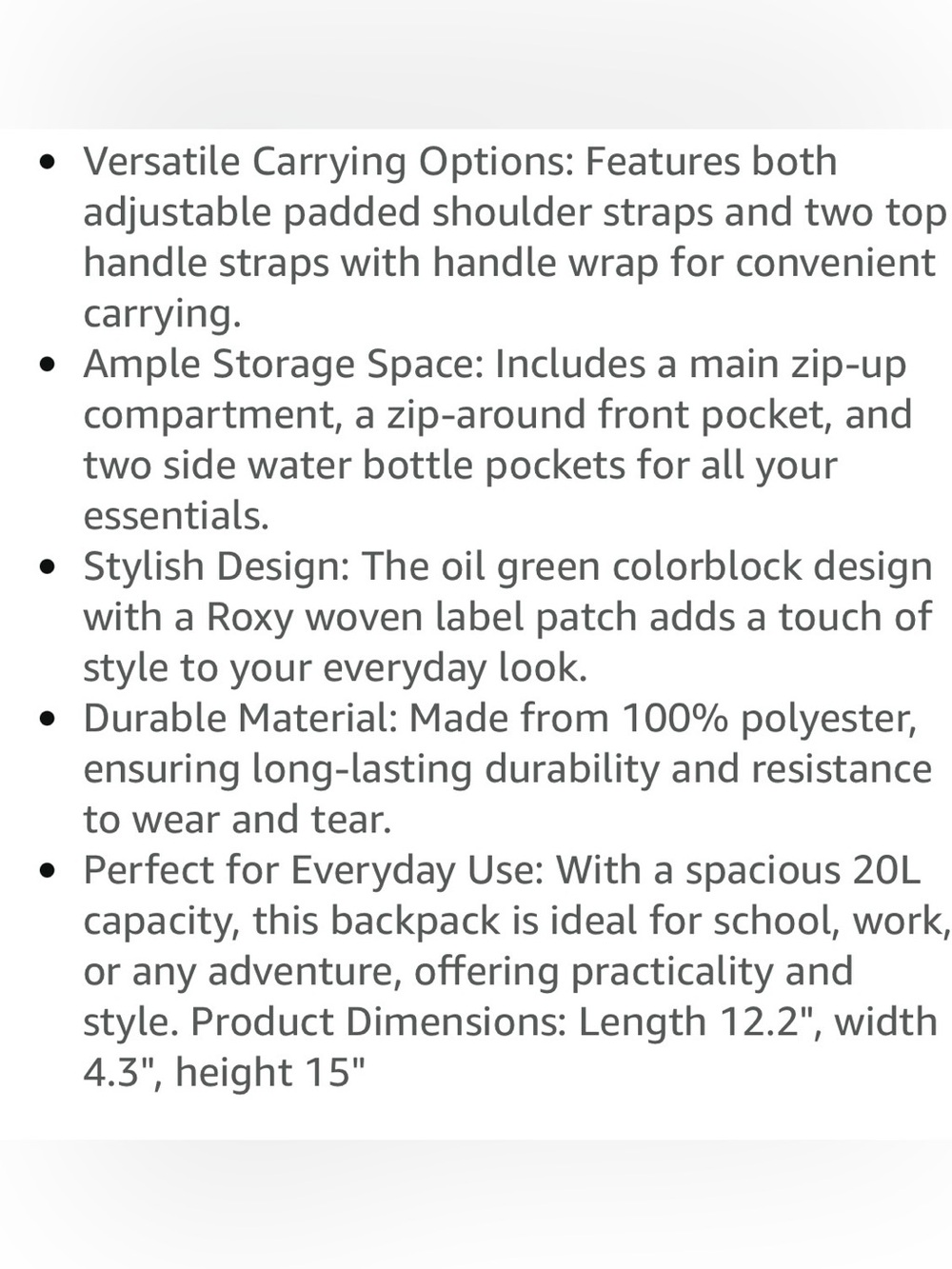 BNWT Roxy Better With Sun Backpack - Picture 8 of 8